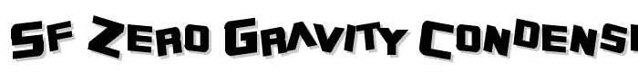 SF Zero Gravity Condensed Bold font
